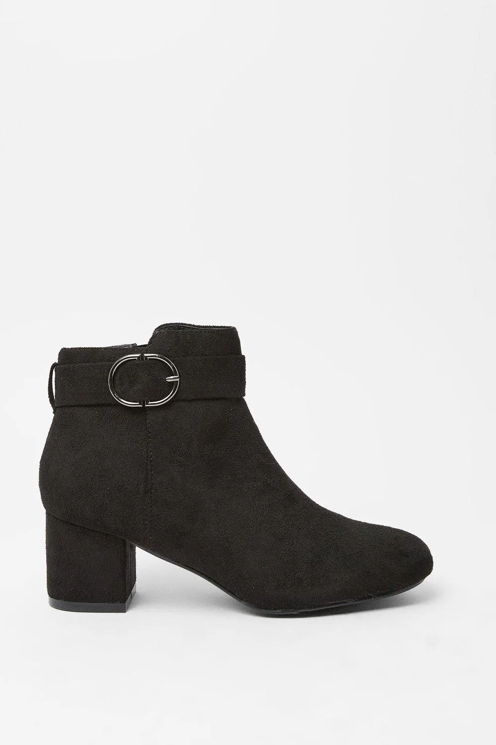 Хорошо для подошвы: широкие ботильоны Mariya с пряжками Dorothy Perkins, черный — фото 2