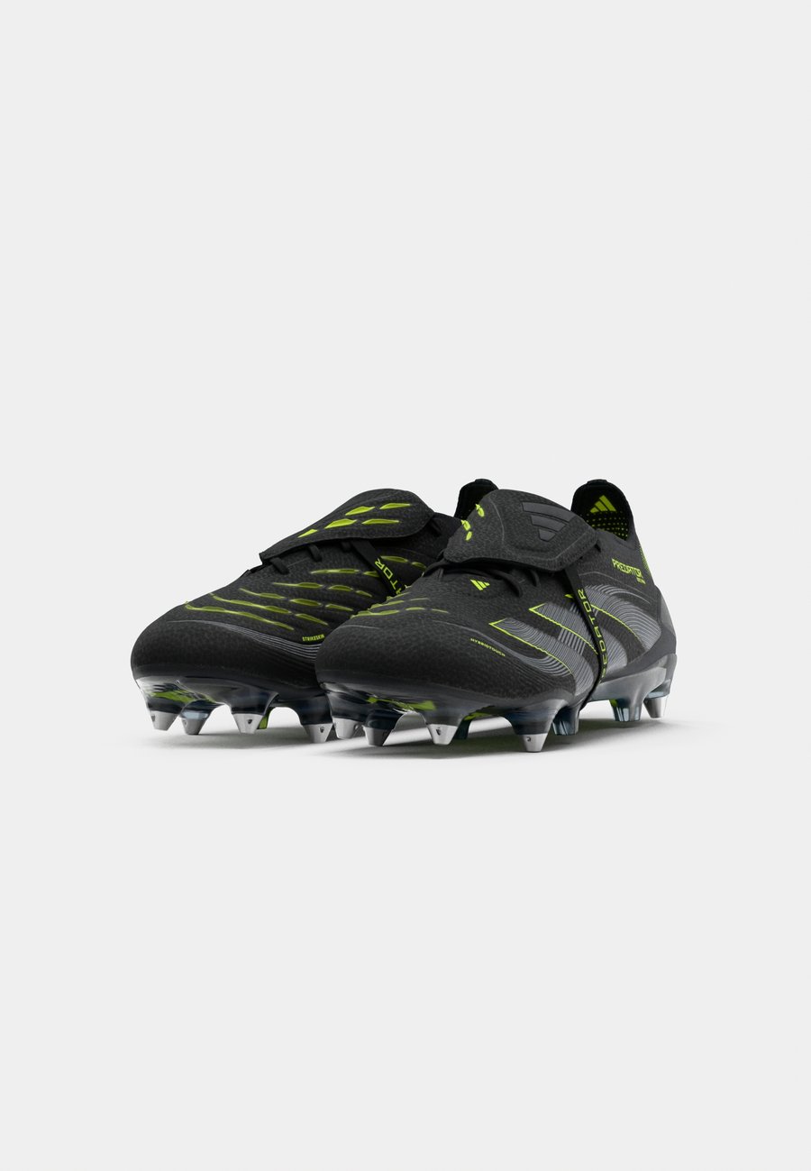 Кроссовки Adidas Performance PREDATOR ELITE FOLD-OVER TONGUE SOFT GROUND FOOTBALL BOOTS, Core Black/Lucid Lemon/Black — фото 4