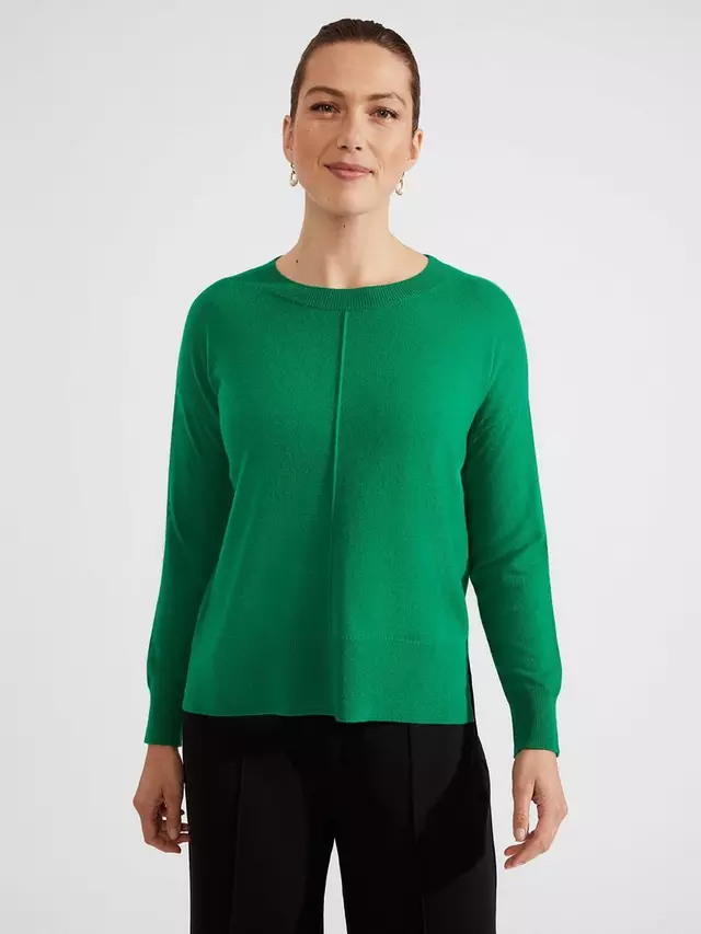 

Джемпер Hobbs Yasmin Cashmere Wool Blend, цвет malachite green