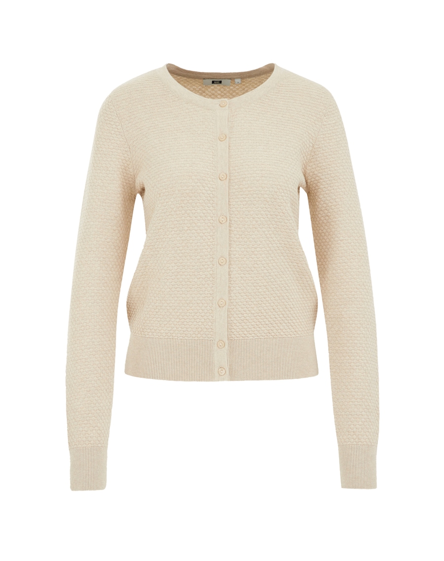 

Вязаный кардиган WE Fashion, бежевый