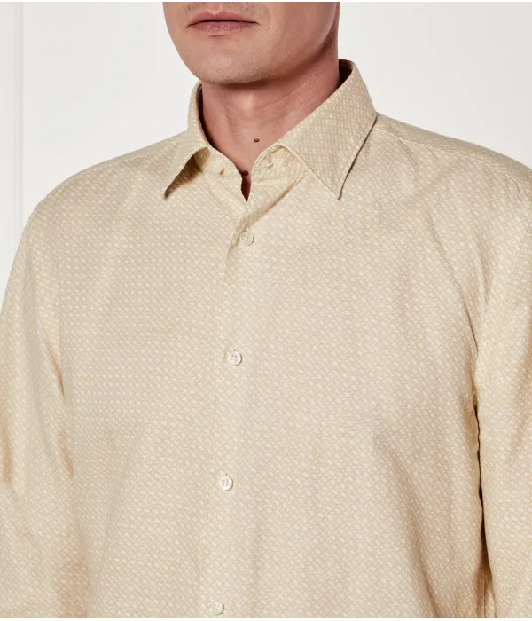 Льняная рубашка c-hal-kent-c1-223 Casual fit Boss, бежевый — фото 4