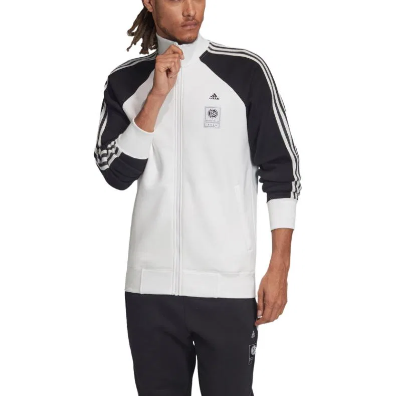 Куртка DFB ICONS TOP мужская белая Adidas, White — фото 3