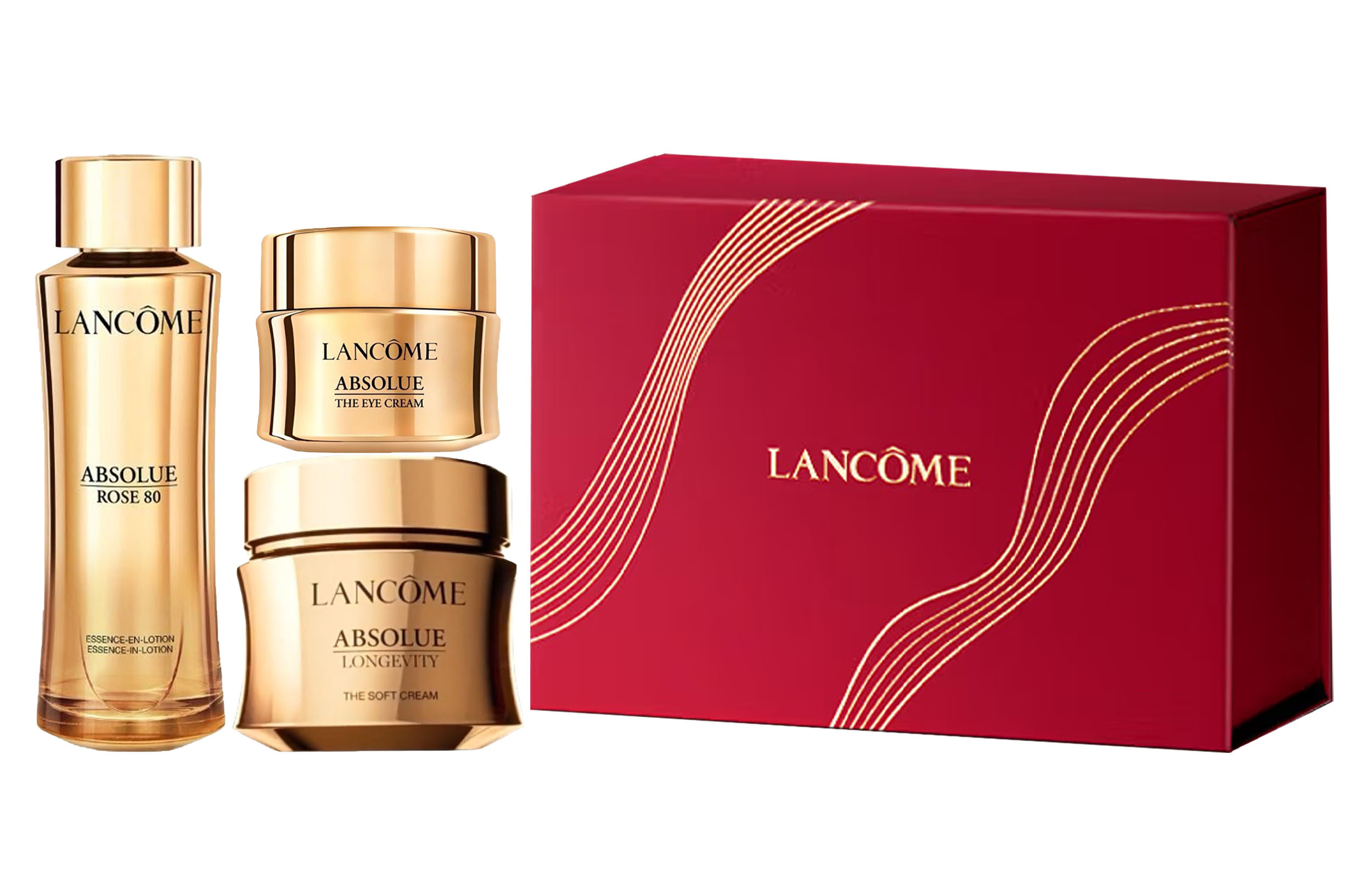 

Lankou Limited новая чистая эссенция антивозрастной крем для лица набор для ухода за кожей подтягивающий увлажняющий 20мл+60мл+150мл LANCOME