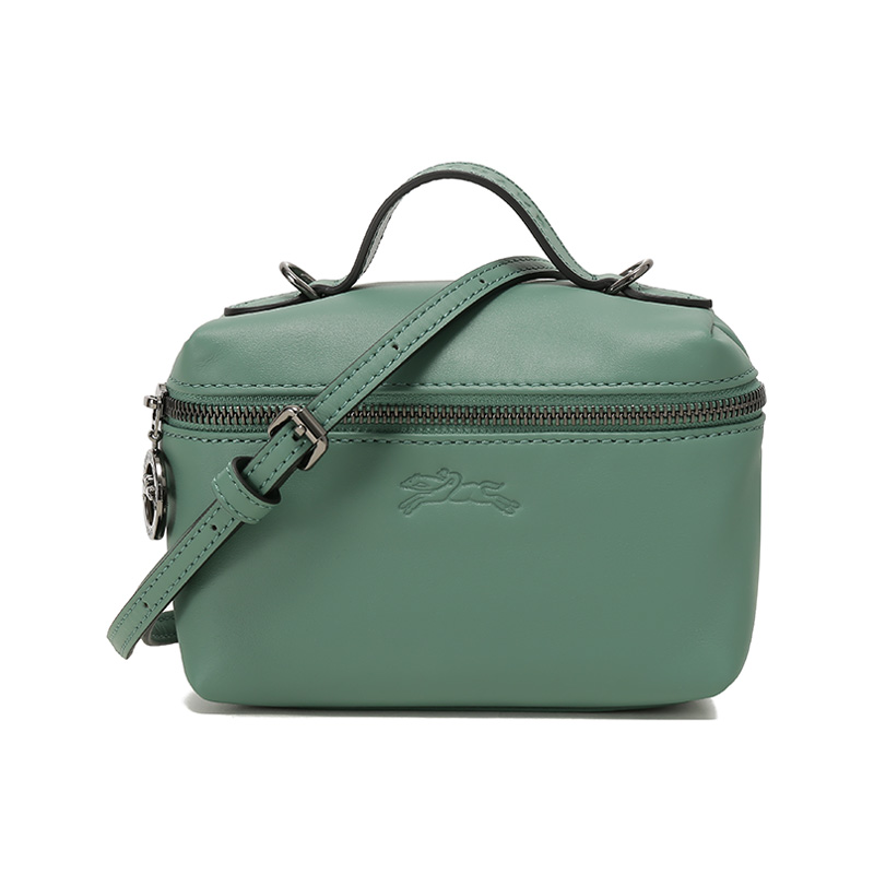 

LONGCHAMP Миниатюрная женская сумка Le Pliage Xtra из коровьей кожи, цвет шалфейно-зеленый