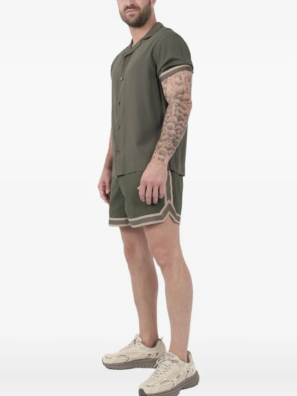 

Рубашка Valbonne с манжетами в полоску Che, зеленый