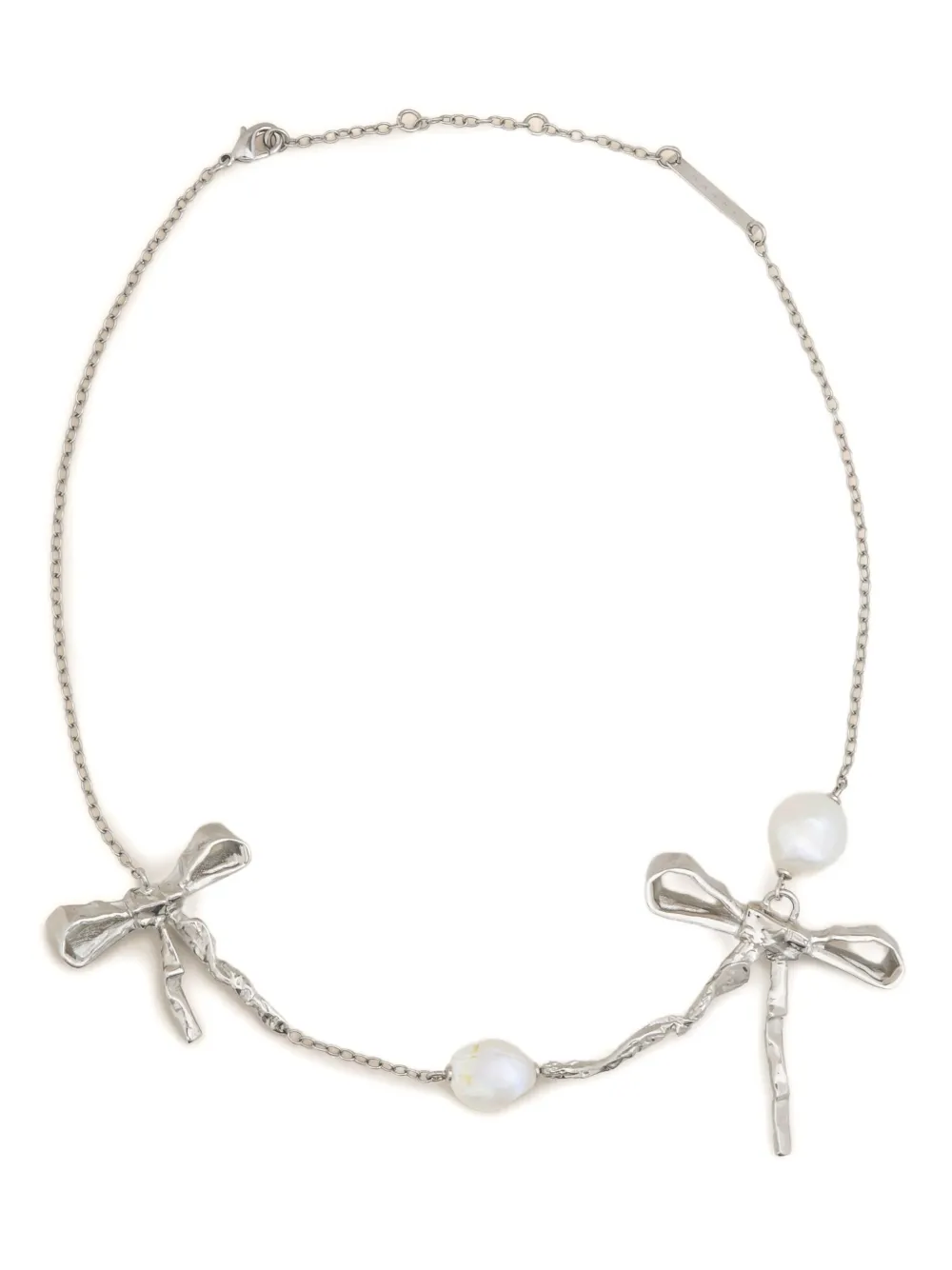 

Колье с бантом Marni, серебяный