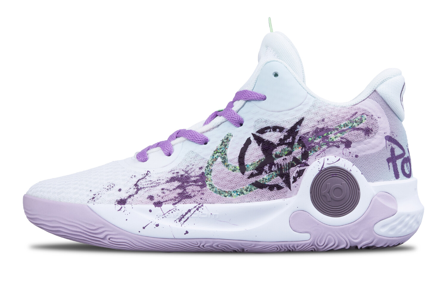 

Кроссовки Nike KD Trey 5 IX Vintage Basketball Shoes Men Mid-top White/Purple, светло-фиолетовый
