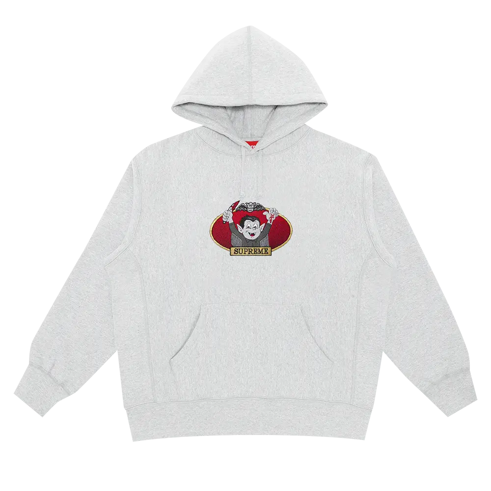 

Толстовка с капюшоном Supreme Vampire Boy, Пепельно-серый
