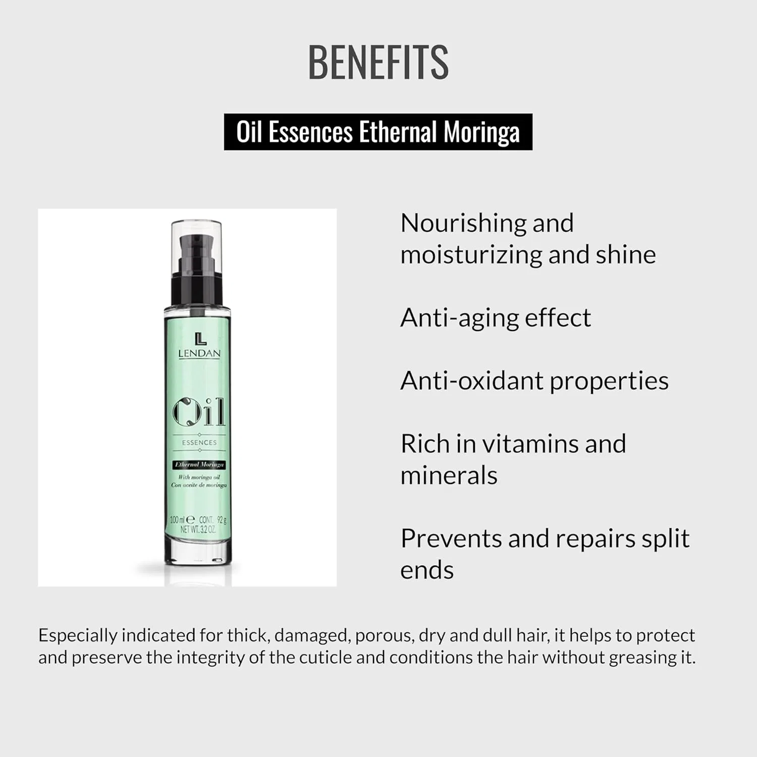 Масло для волос «LD Oil Essences E. Moringa Oil Capilar» от lendan Lendan — фото 3