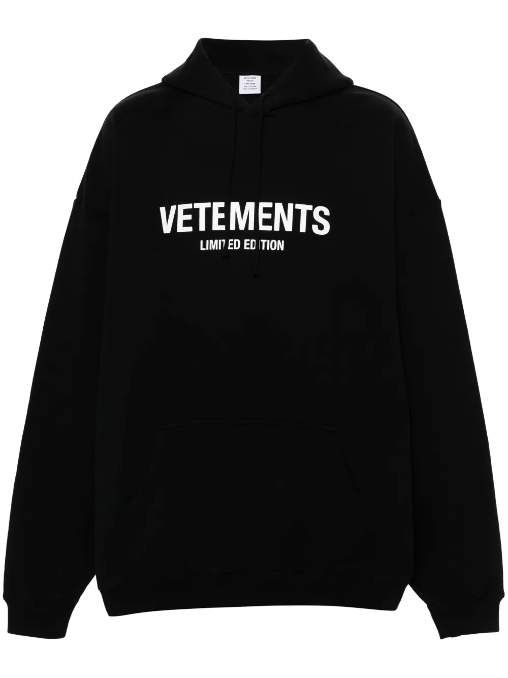 

Худи с логотипом VETEMENTS, черный