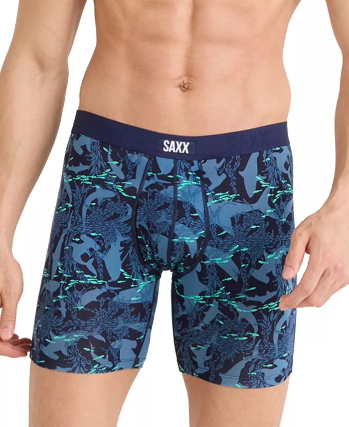 

Мужские боксеры Vibe Xtra Slim-Fit с принтом SAXX, синий
