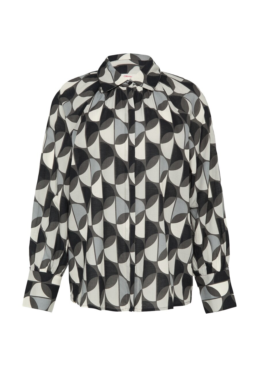 

Рубашка s.Oliver Blouse, пятнистый серый
