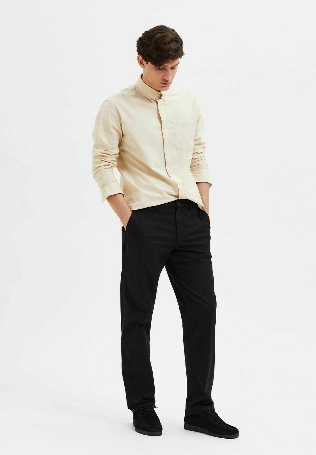 

Брюки чинос STRAIGHT LEG Selected Homme, цвет schwarz