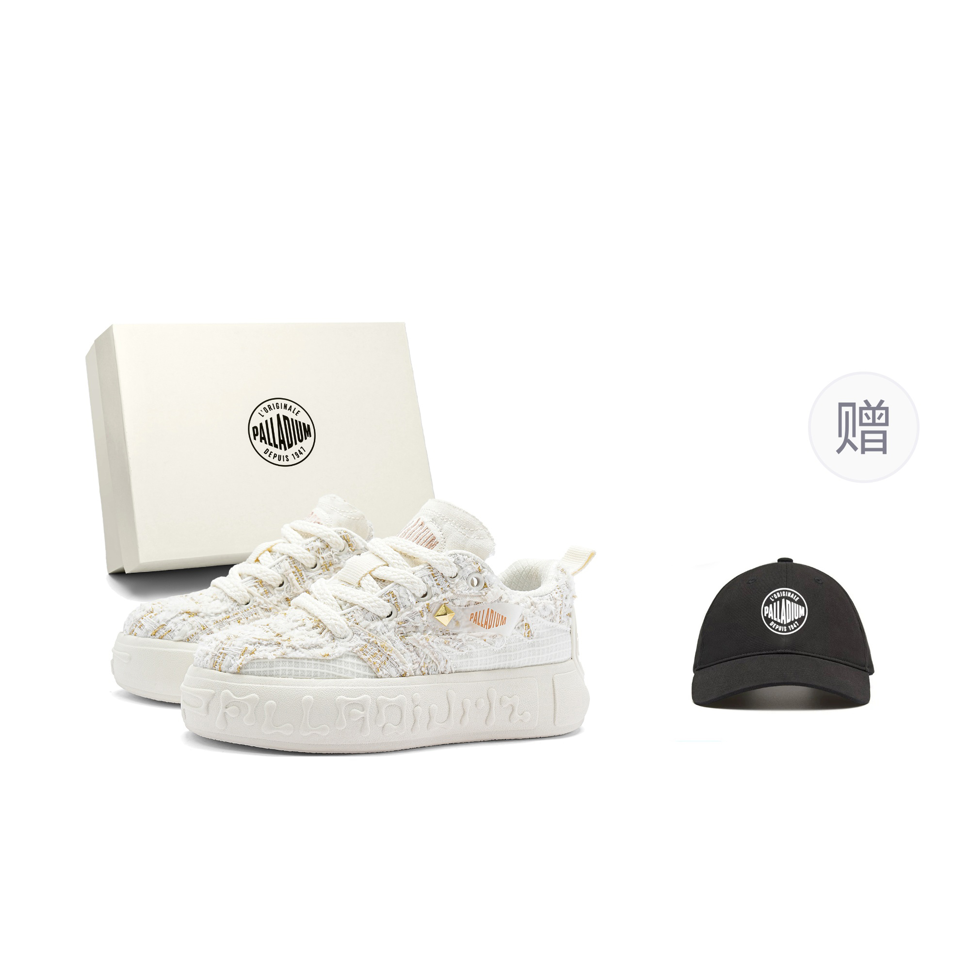 

Palladium Мужские скейтерские кеды низкие черные