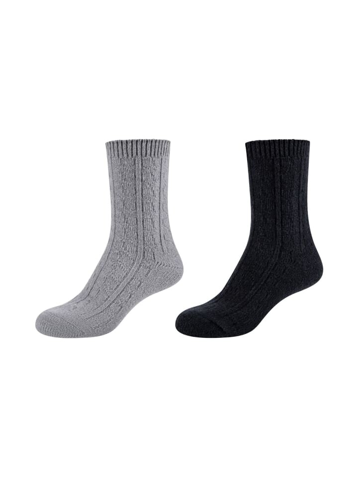 

Носки S Oliver 2er Pack warm & cozy, цвет schwarz mix