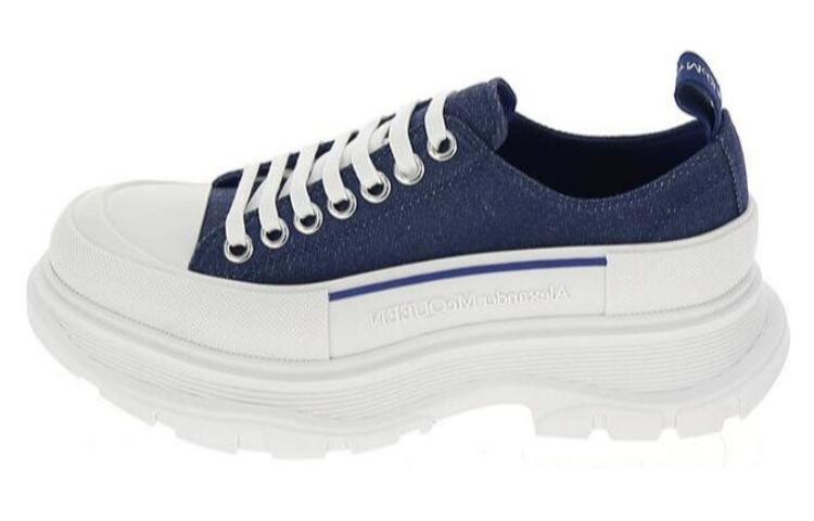 Женские ботинки Alexander McQueen Tread Slick, синий/белый