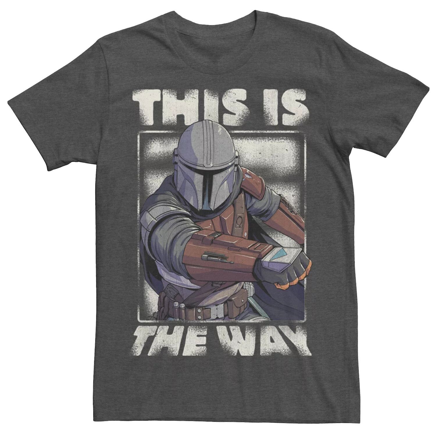 

Мужская футболка с портретом The Mandalorian This Is The Way Star Wars