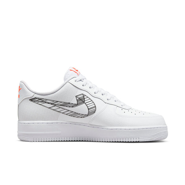 Кроссовки air force 1 '07 '3d swoosh' Nike, белый — фото 2