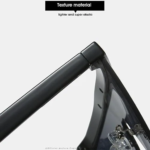 

Солнцезащитные очки с плоской верхней частью для женщин, большие солнцезащитные очки в полуободковой оправе, женские очки с градиентными линзами MTZJH, Leopard Tea