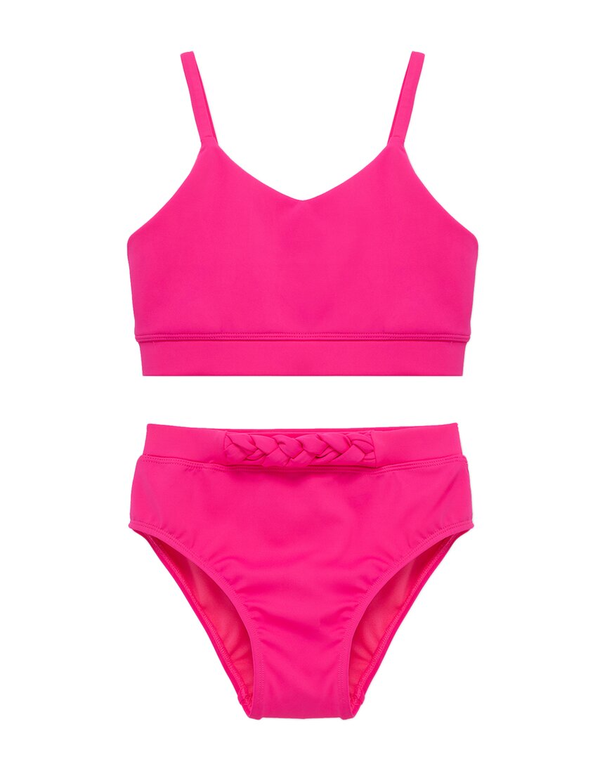 

Привычный плетеный купальник 2 предмета Habitual, розовый