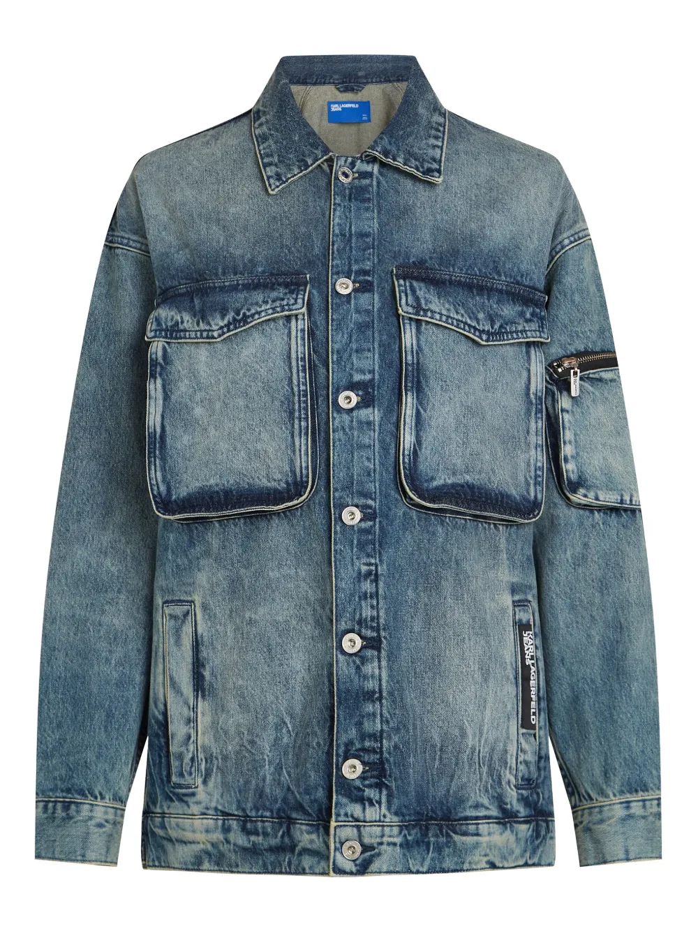 

Жакет на пуговицах Karl Lagerfeld Jeans, синий