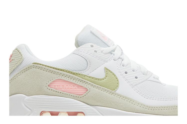 Кроссовки Nike Wmns Air Max 90 'White Light Olive Pink', белый — фото 3