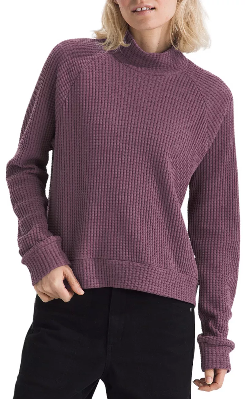 

Женский свитер-шабо The North Face с длинными рукавами и воротником-стойкой, цвет Midnight Mauve