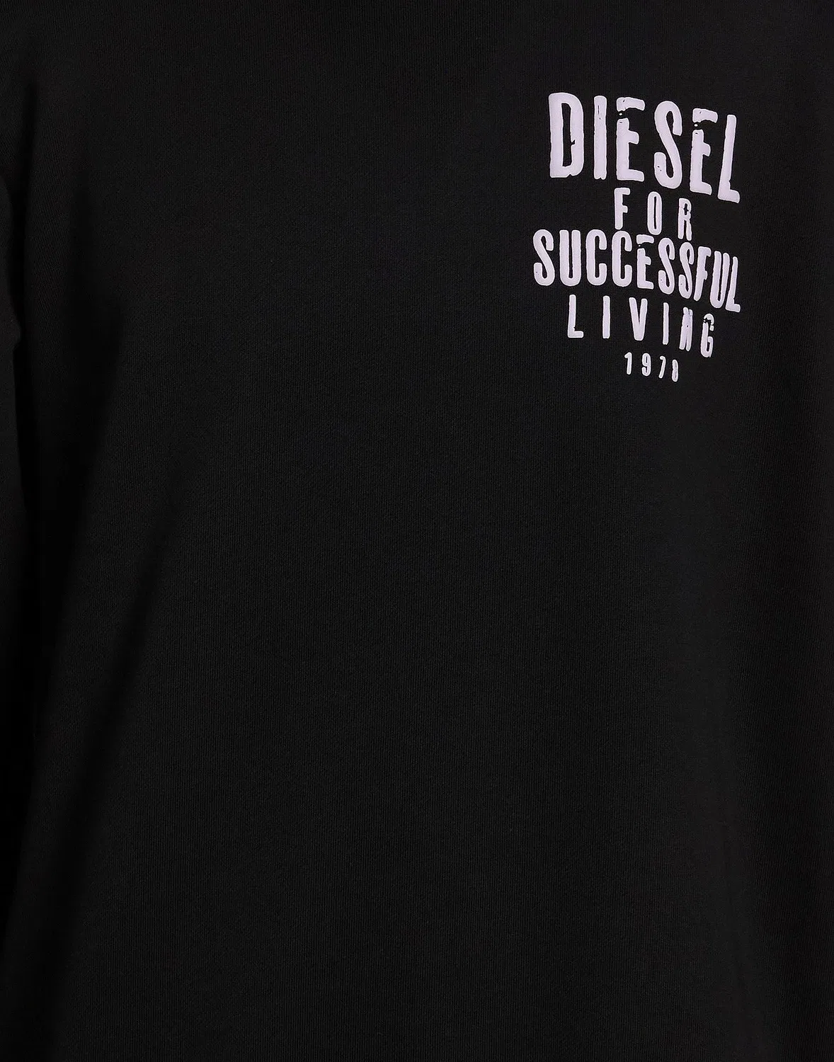 Свитшот с принтом DIESEL черный — фото 4