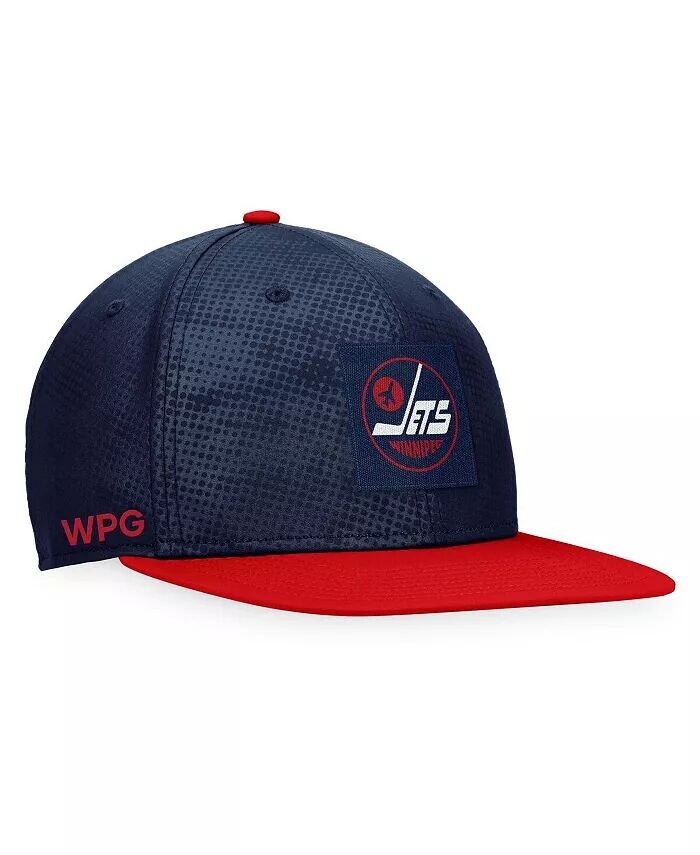 

Мужская темно-синяя, красная бейсболка Winnipeg Jets Authentic Pro с альтернативным логотипом Snapback Fanatics