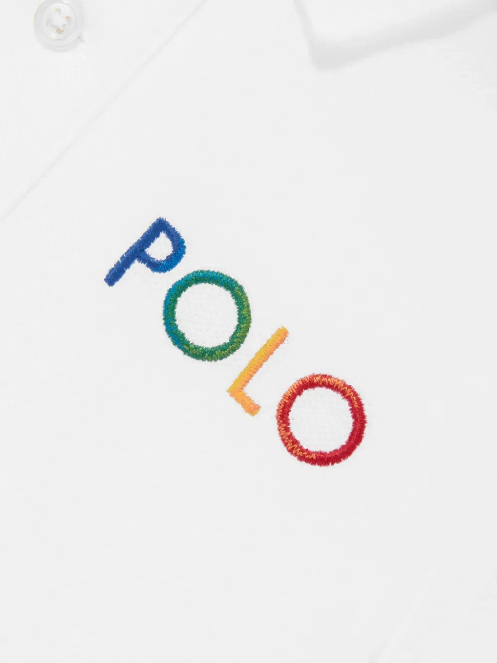 Хлопковая рубашка-поло с вышитым логотипом Polo Ralph Lauren Kids, белый — фото 4