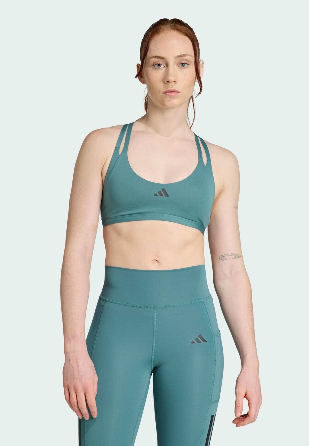 

Спортивный бюстгальтер с легкой поддержкой IMPACT LUXE Adidas Performance, цвет Preloved Teal