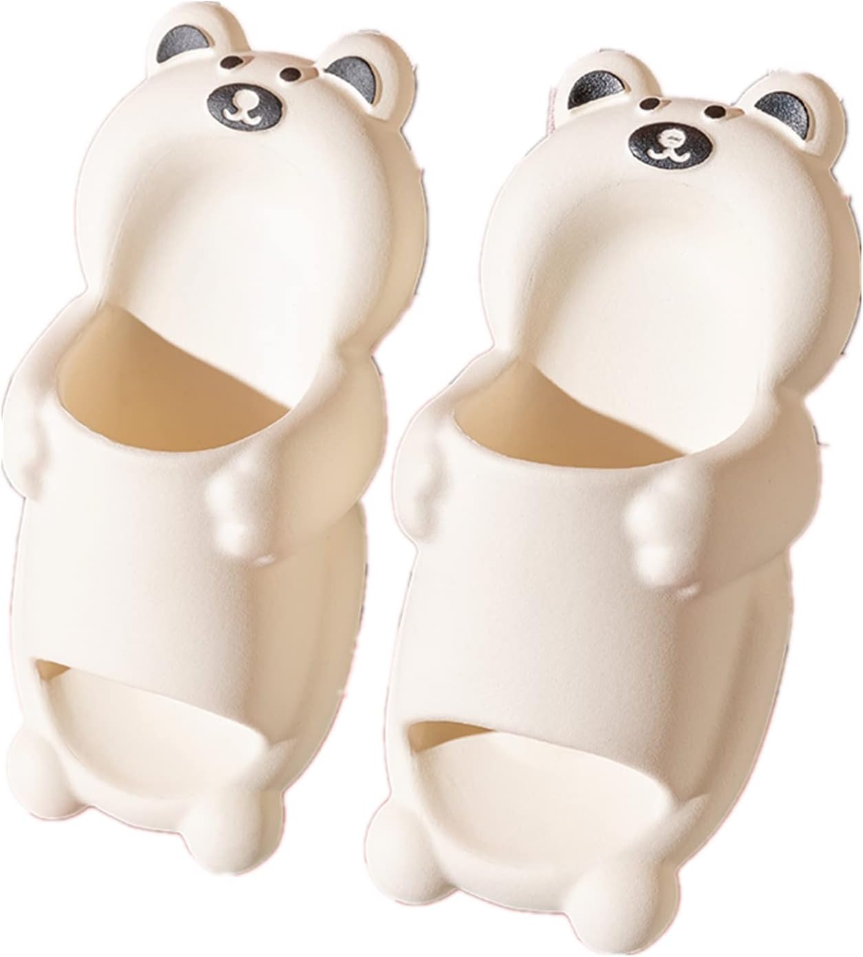 

Тапочки Aoakva Kawaii Кавайные Клоги Мюли для Девочек и Женщин, Милые Тапочки с Зайчиком/Медвежонком, Летние Душевые Тапочки, Нескользящие Пляжные Обувь EVA, мягкие, белый