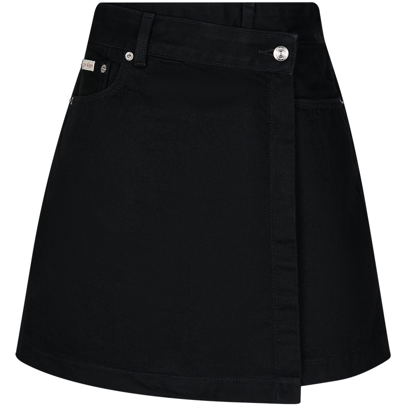 Джинсовая короткая юбка Women's Calvin Klein, черный — фото 3
