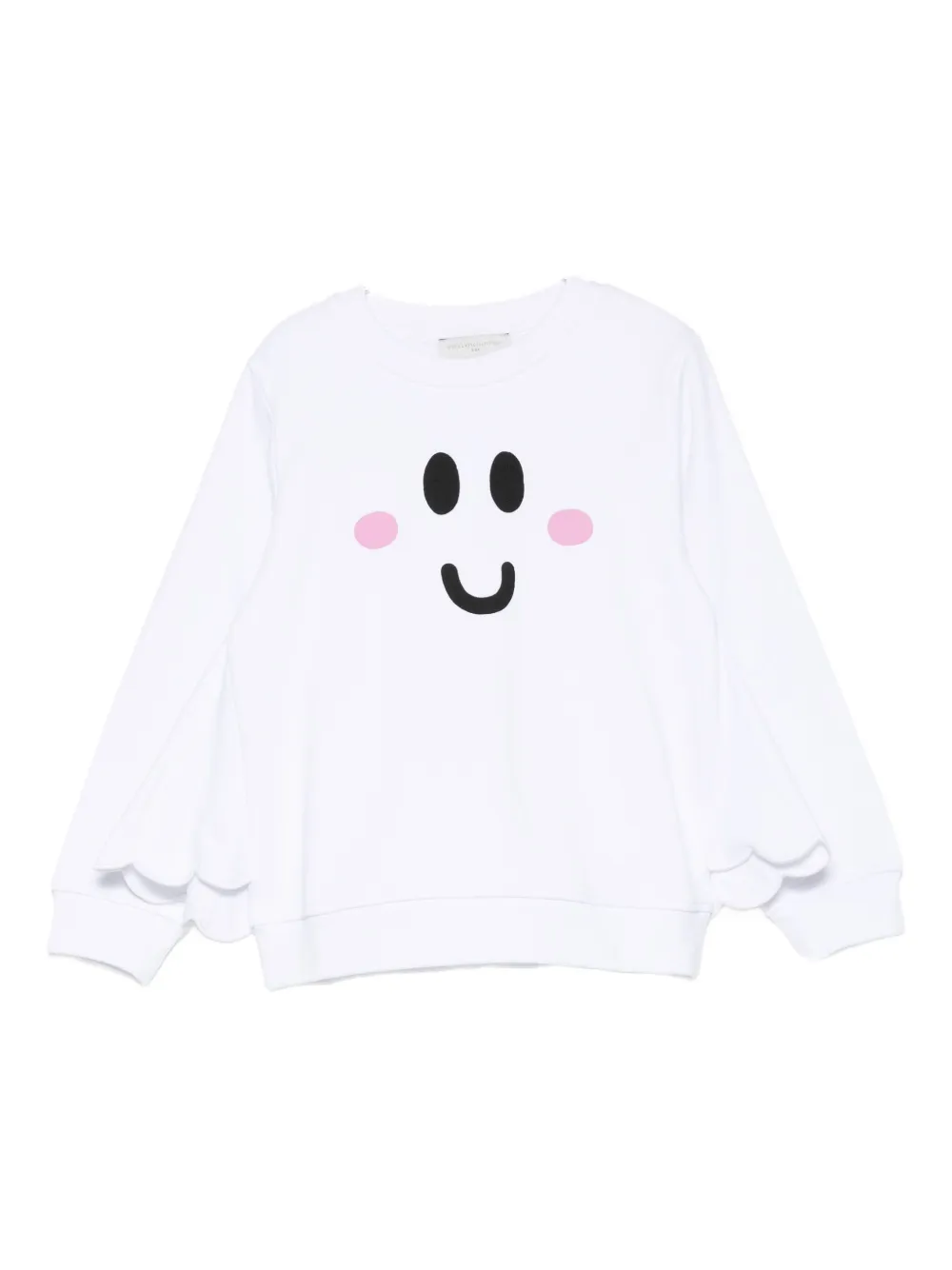 

Топ с оборками и смайликом Stella McCartney Kids, белый