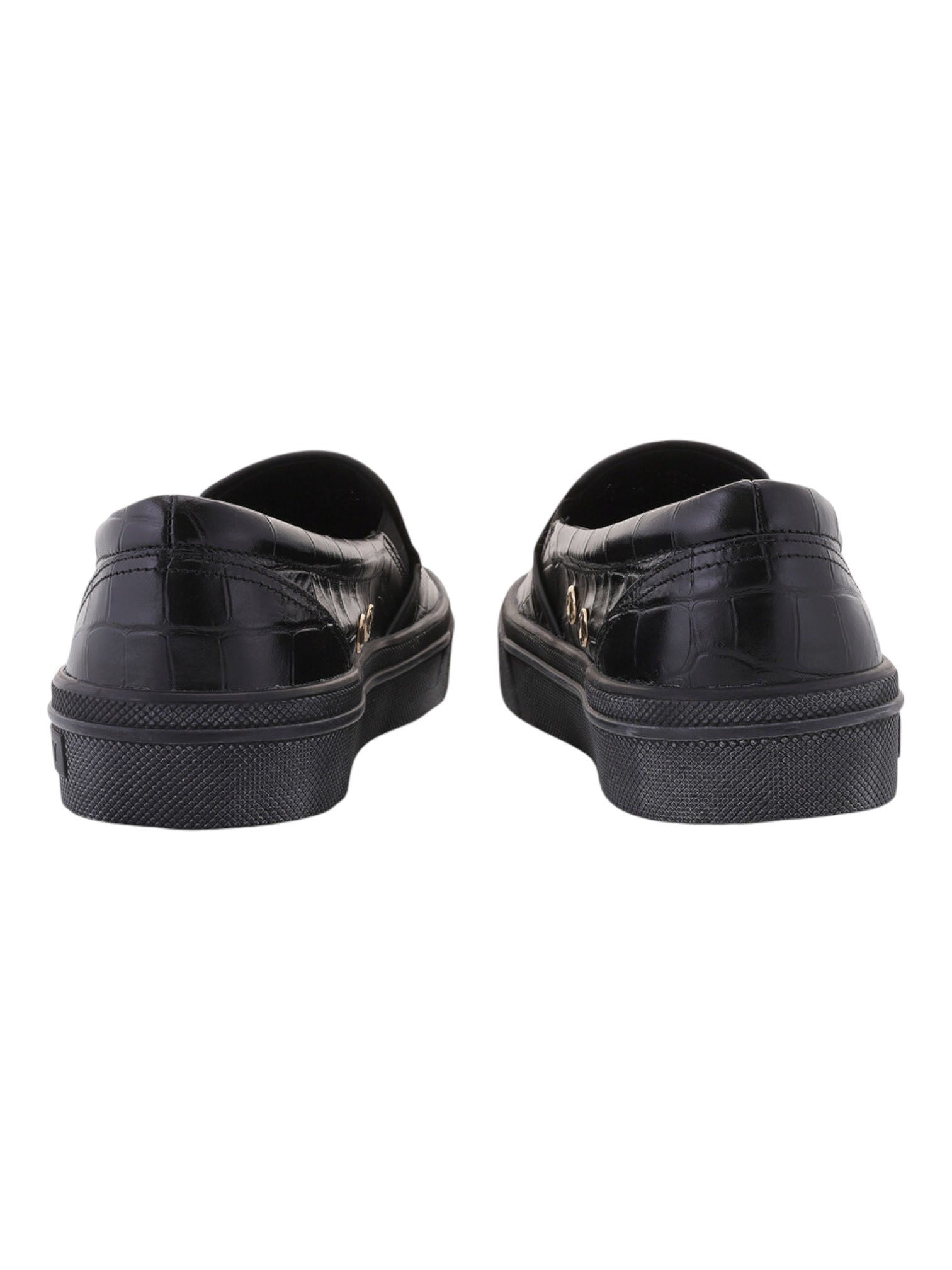 Bally Leory 6305333 Мужские черные кроссовки из тисненой кожи под крокодила — фото 3