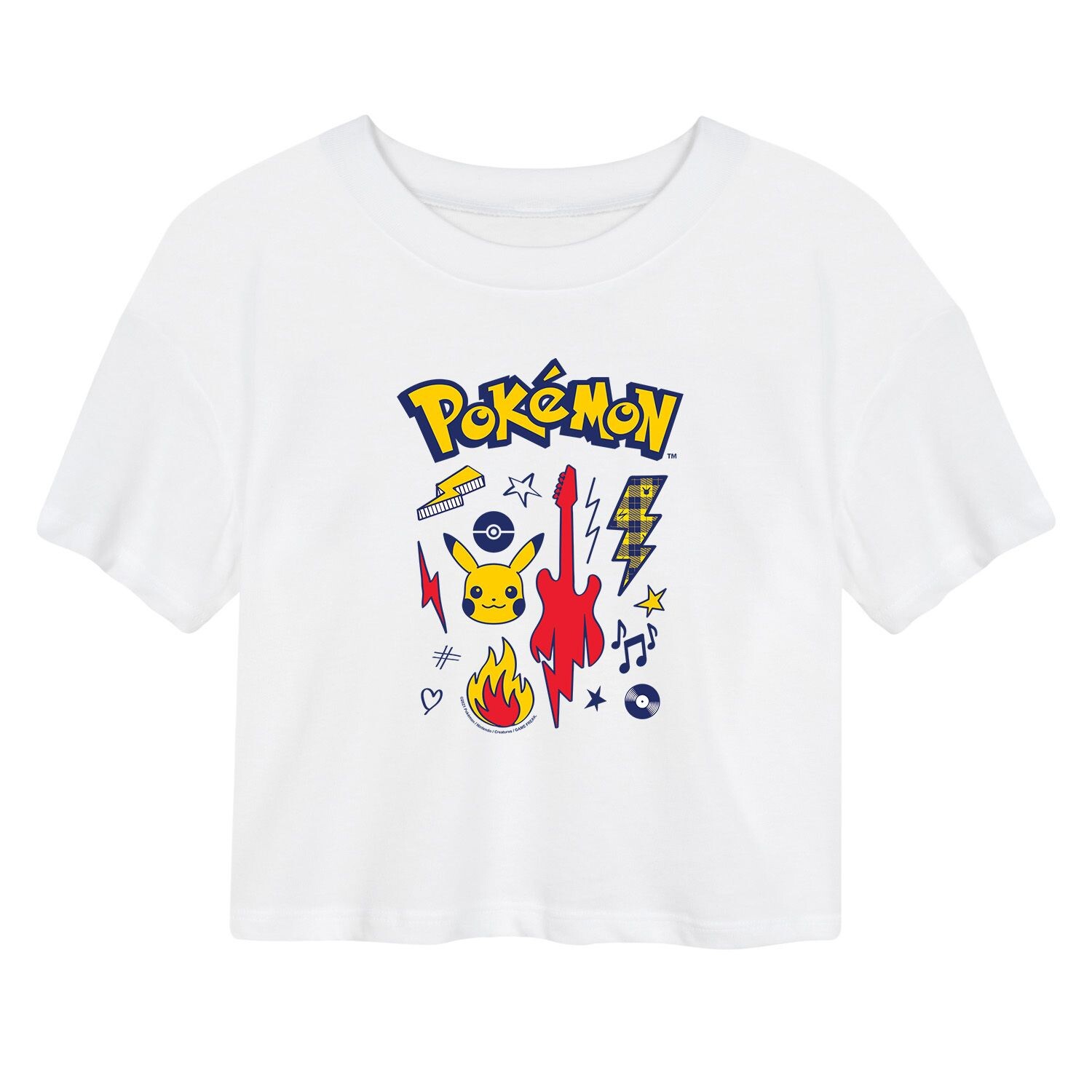 

Укороченная футболка Pokémon Punk Icons для юниоров Licensed Character