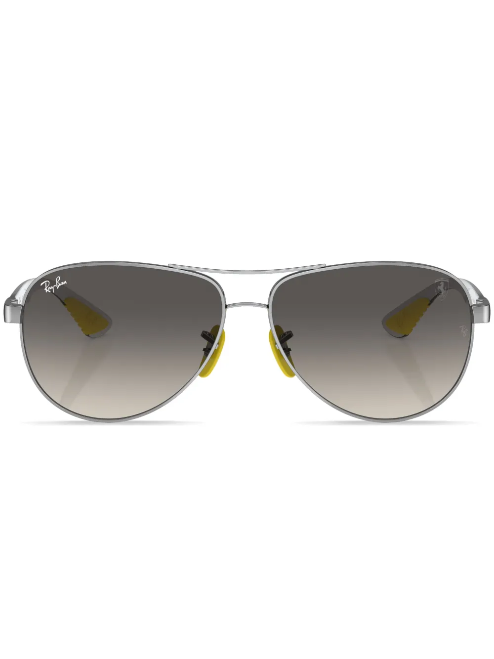 

Солнцезащитные очки-авиаторы с эффектом градиента Ray-Ban, серебяный