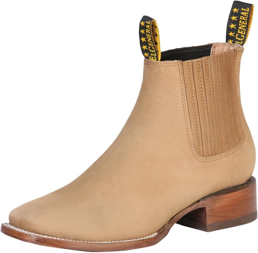 

Ботинки на щиколотку El General с квадратным носком - Нобук, песочный 126194 Generic, песочный