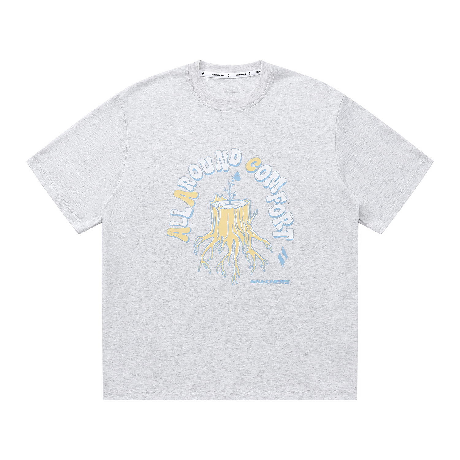 

Футболка Yazhuan Series Unisex Light Heather Gray Skechers, серый