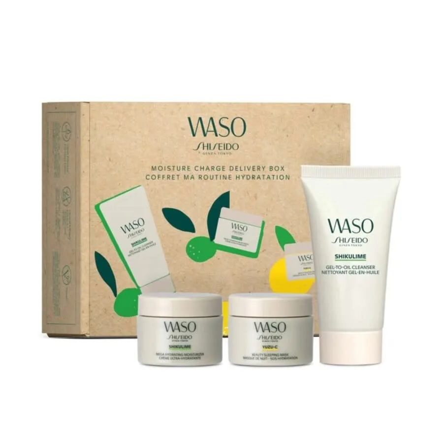 Подарочный набор по уходу за кожей Shiseido Ladies Waso Moisture Charge Kit 3423222039851