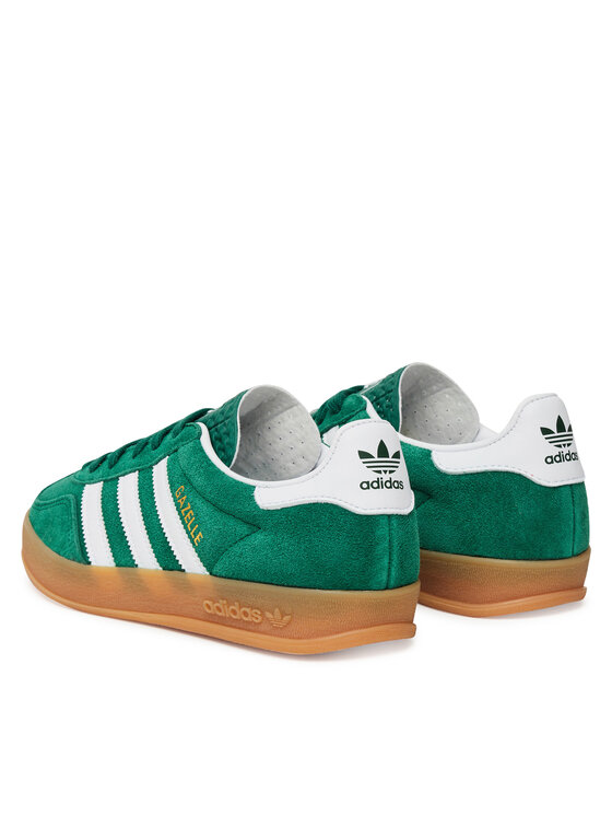 Кроссовки Gazelle Indoor JS3800 Adidas, зеленый — фото 3