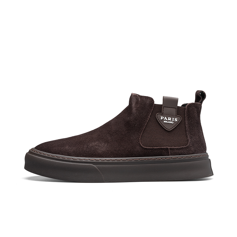 

Короткие мужские ботинки челси PARDASAUL, Brown Fleece-Lined Insulated Shoes
