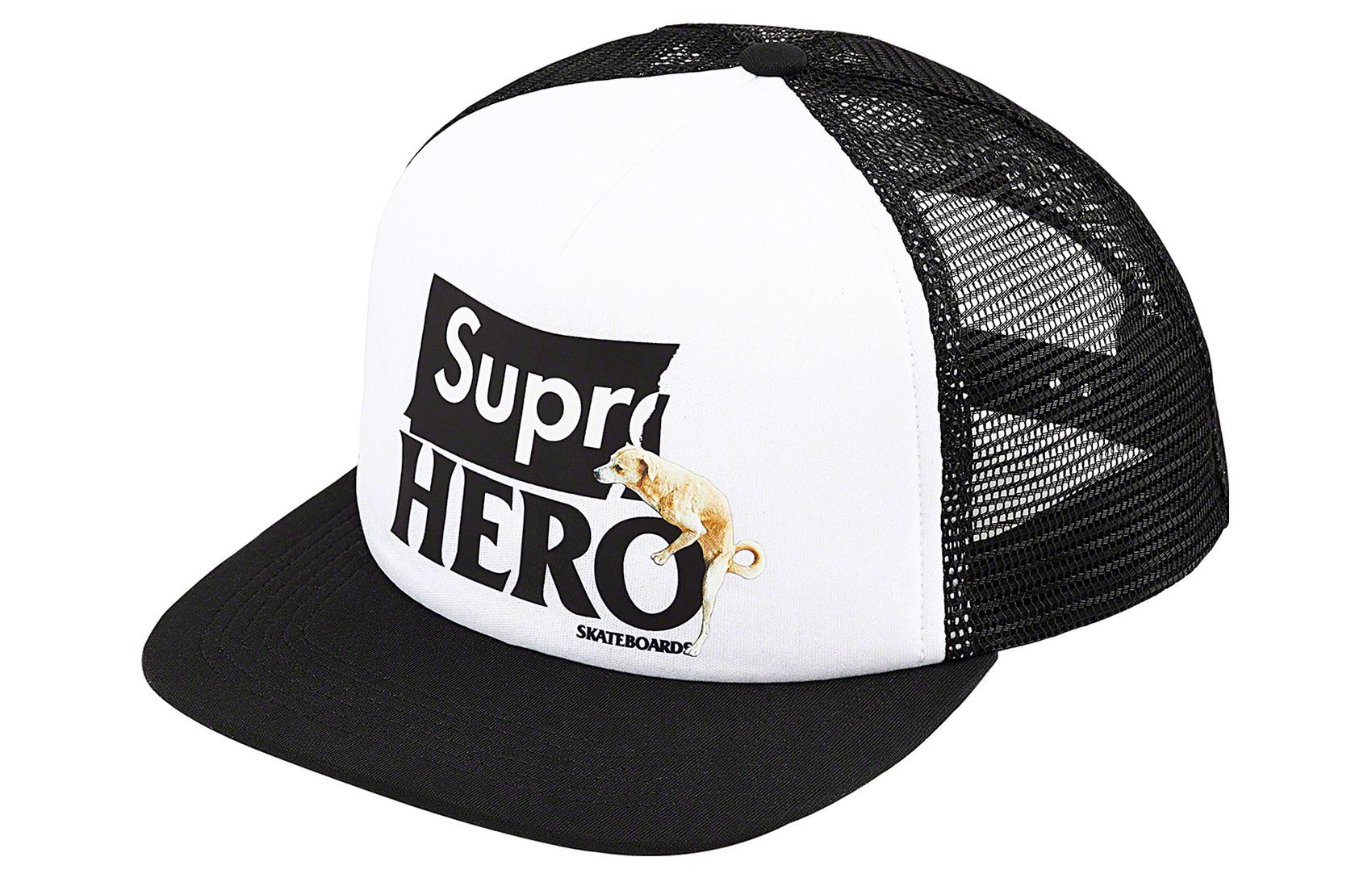 

Кепка Supreme Antihero Mesh, черный / белый