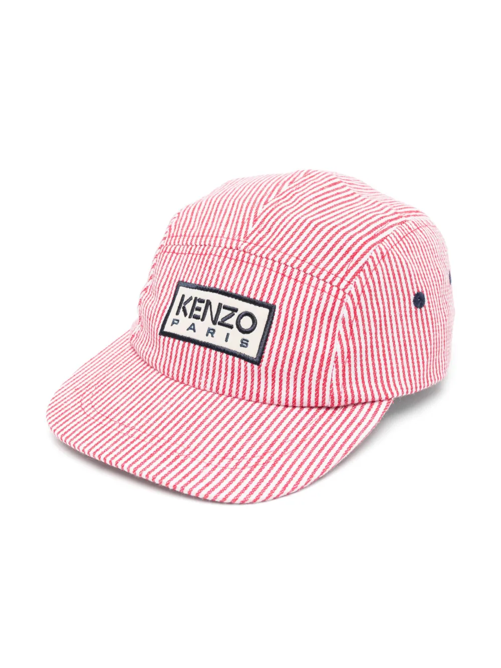 

Кепка в полоску с нашивкой-логотипом Kenzo Kids, красный