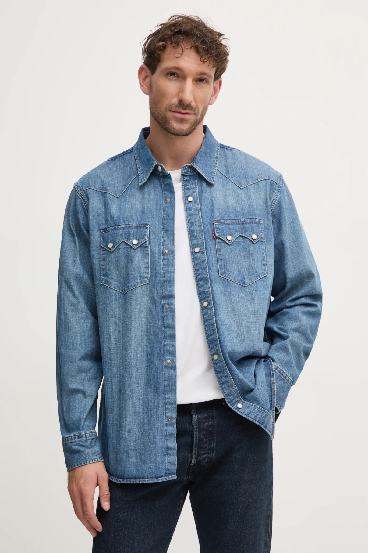 

Джинсовая рубашка Levi's, синий
