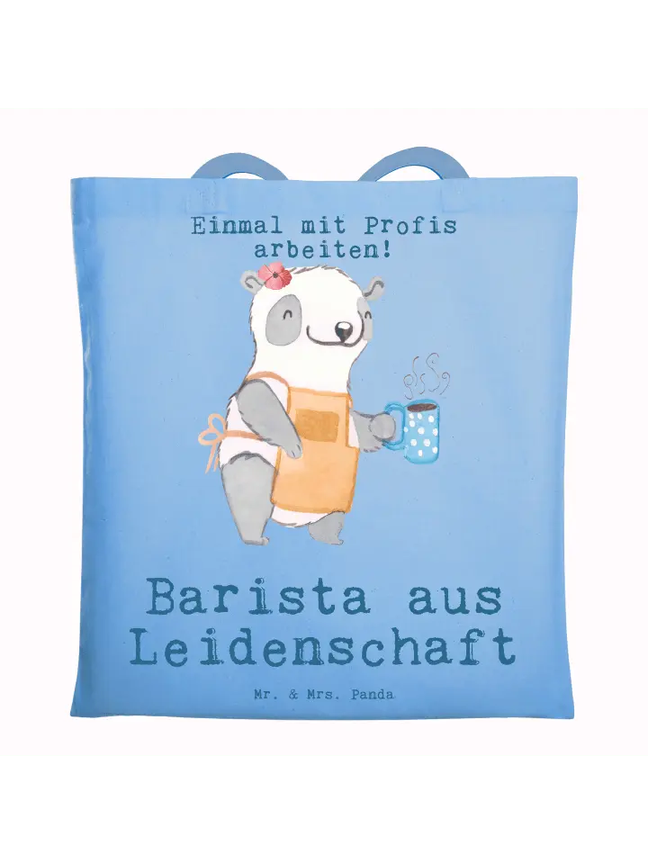 

Сумка для переноски Mr & Mrs Panda Barista Leidenschaft, небесно-синий