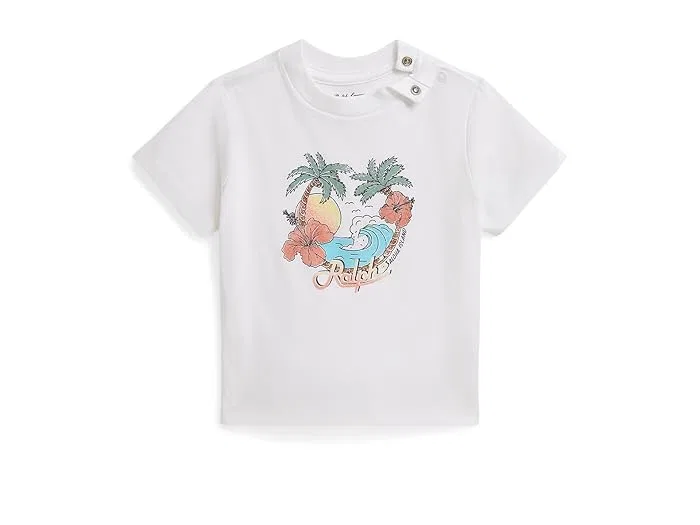 Футболка из хлопкового джерси Polo Ralph Lauren Kids, White