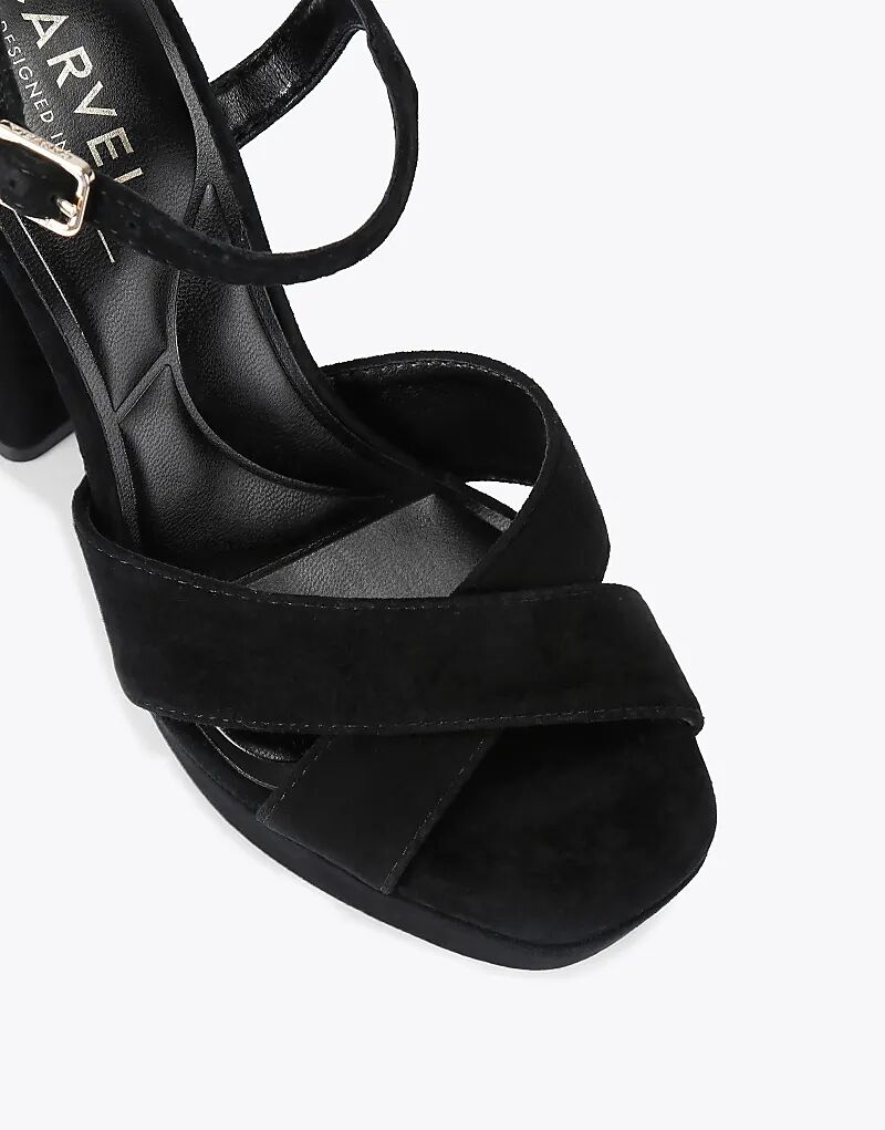 Босоножки на платформе и каблуке Carvela Cinzia черного цвета — фото 4