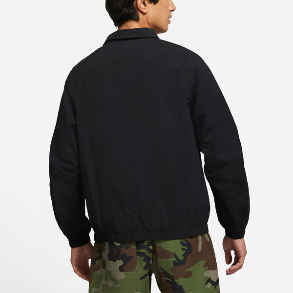 Куртка sb skateboard sports long sleeves woven logo jacket black Nike, черный — фото 4