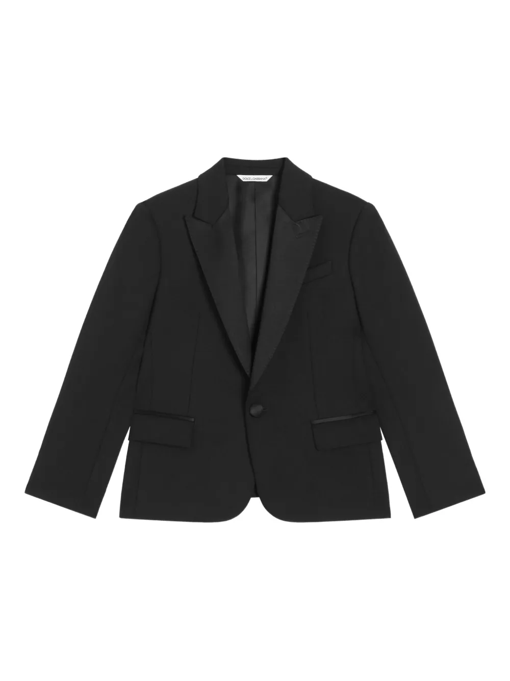 

Однобортная куртка Dolce & Gabbana Kids, черный